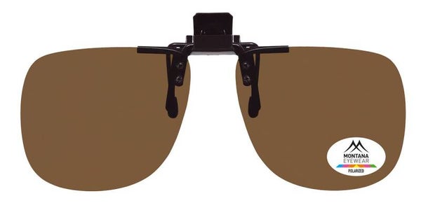 1969 Brown Polarised Clip-on Sungasses