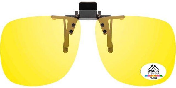 1969c Yellow Polarised Clip-on Driving glasses