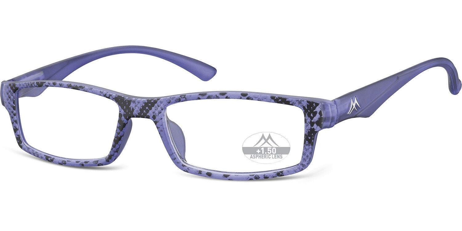 Mlr94e +3.50 Purple snake skin fashion Readers