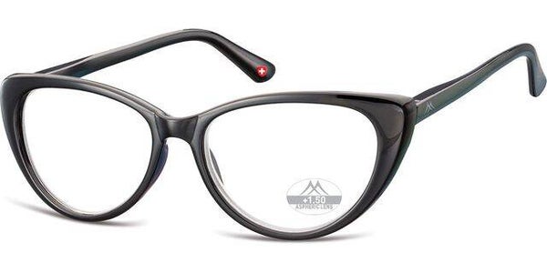 Mr64 +3.50  ladies Black fashion Reading Glasses
