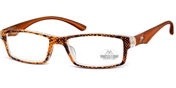 Mlr94c +3.50 Brown snake skin fashion Readers