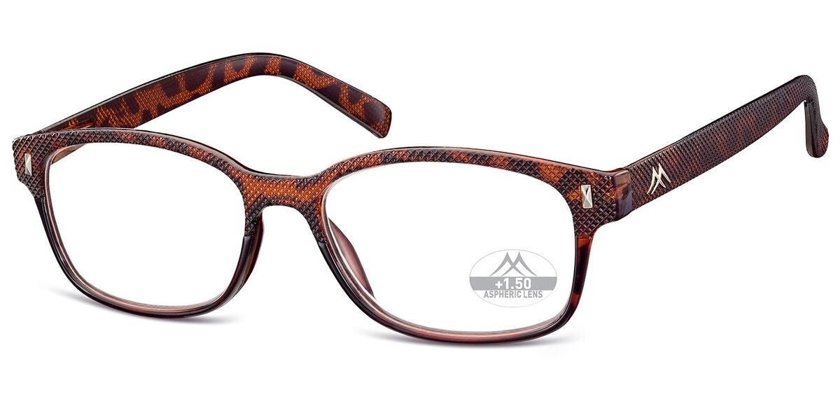 Mlr88a +3.00 Brown knurled effect fashion Readers