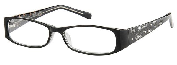 RD03 +1.00 ladies Nr black fashion Reading Glasses