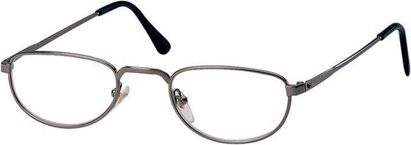 R7 +3.00 Traditional Gunmetal half moon Reading Glasses