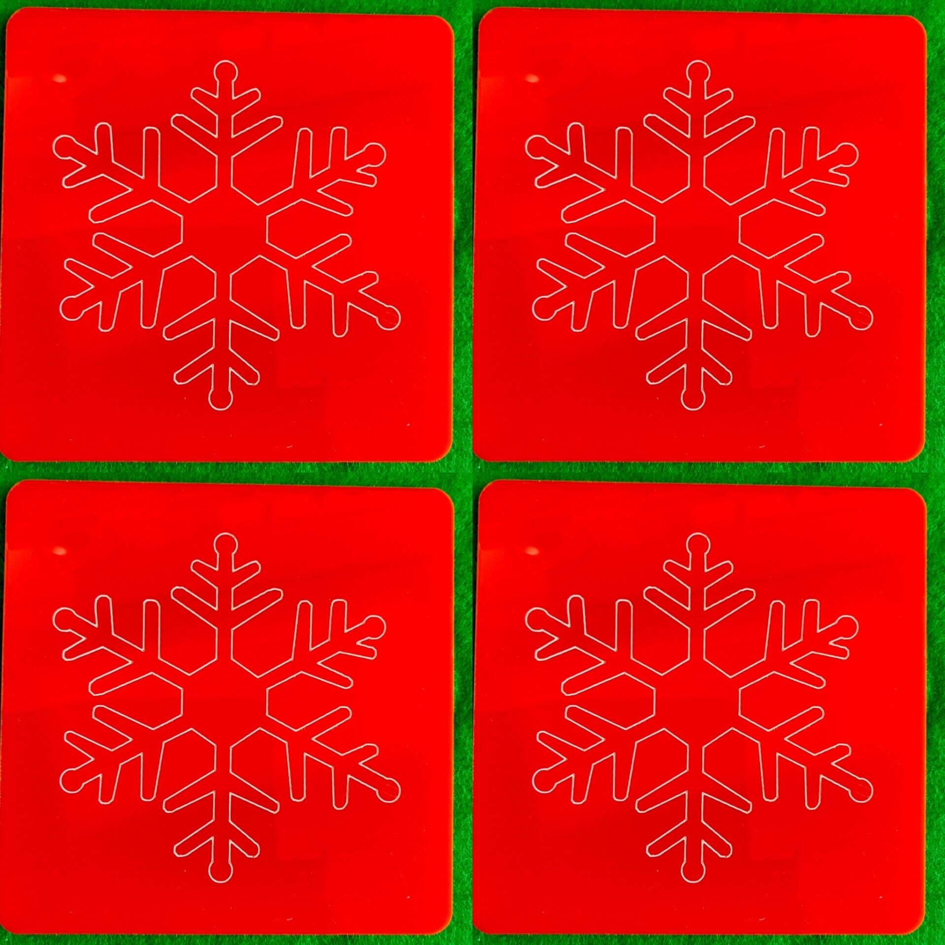 Snowflake patterned Coaster