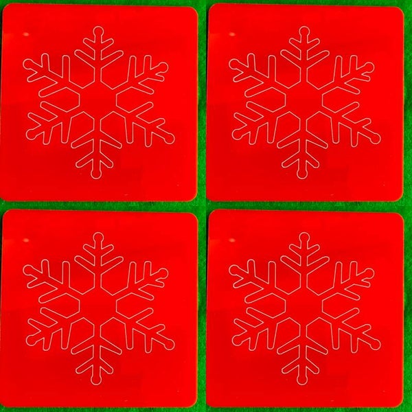 Snowflake patterned Coaster