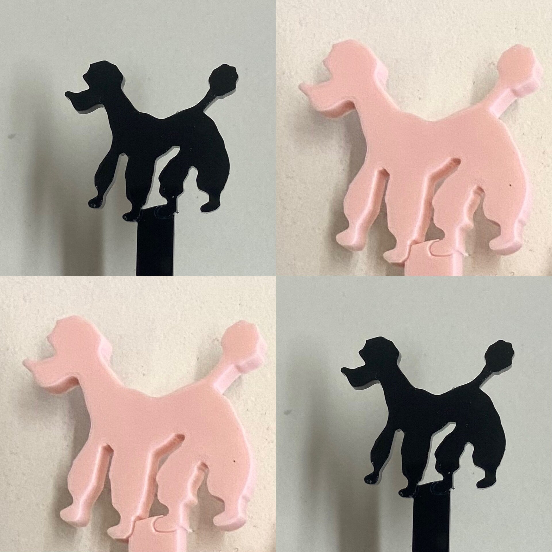 1950’s /retro Poodle Cocktail stirrers.