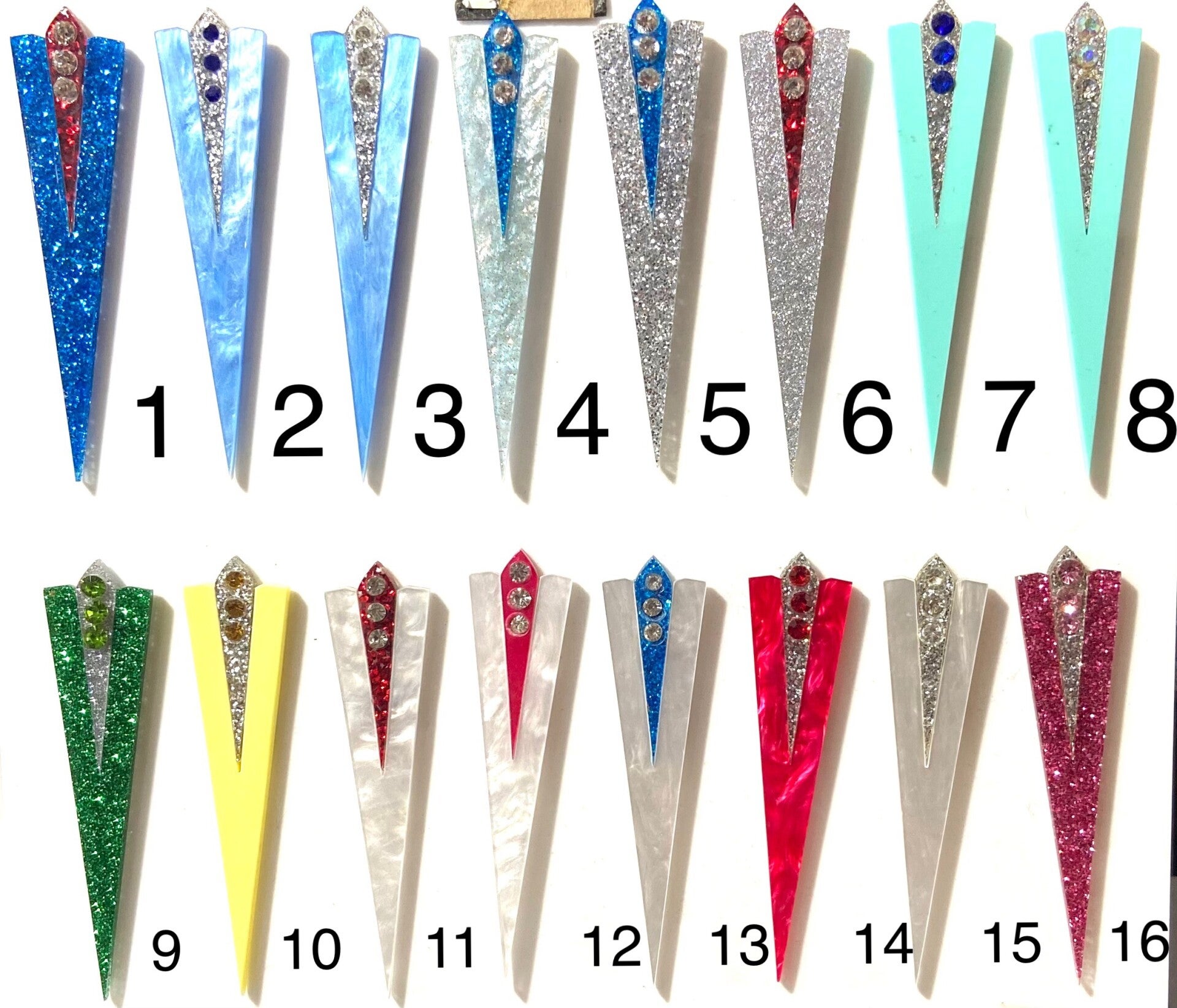 1950’s inspired Brooch various Marble colours