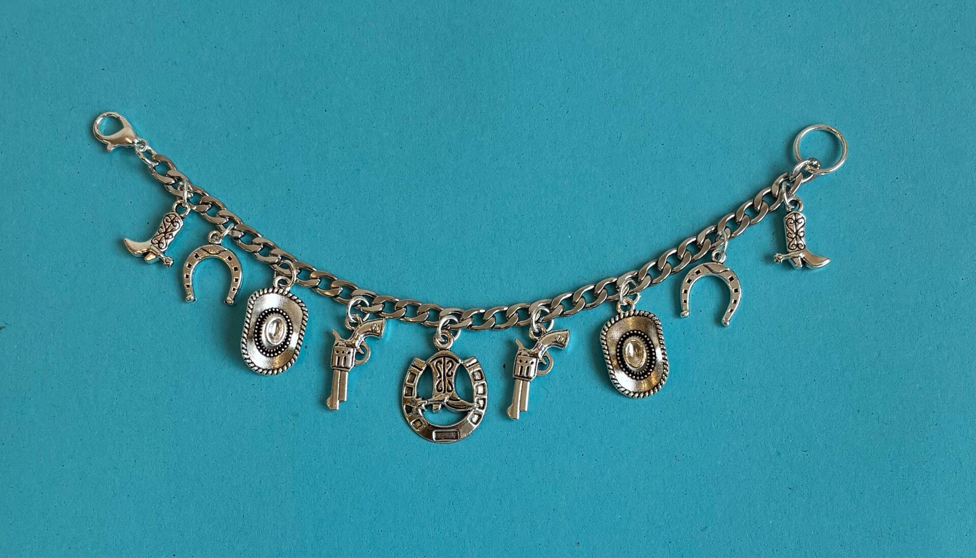 Mixed Charm western Charm Bracelet