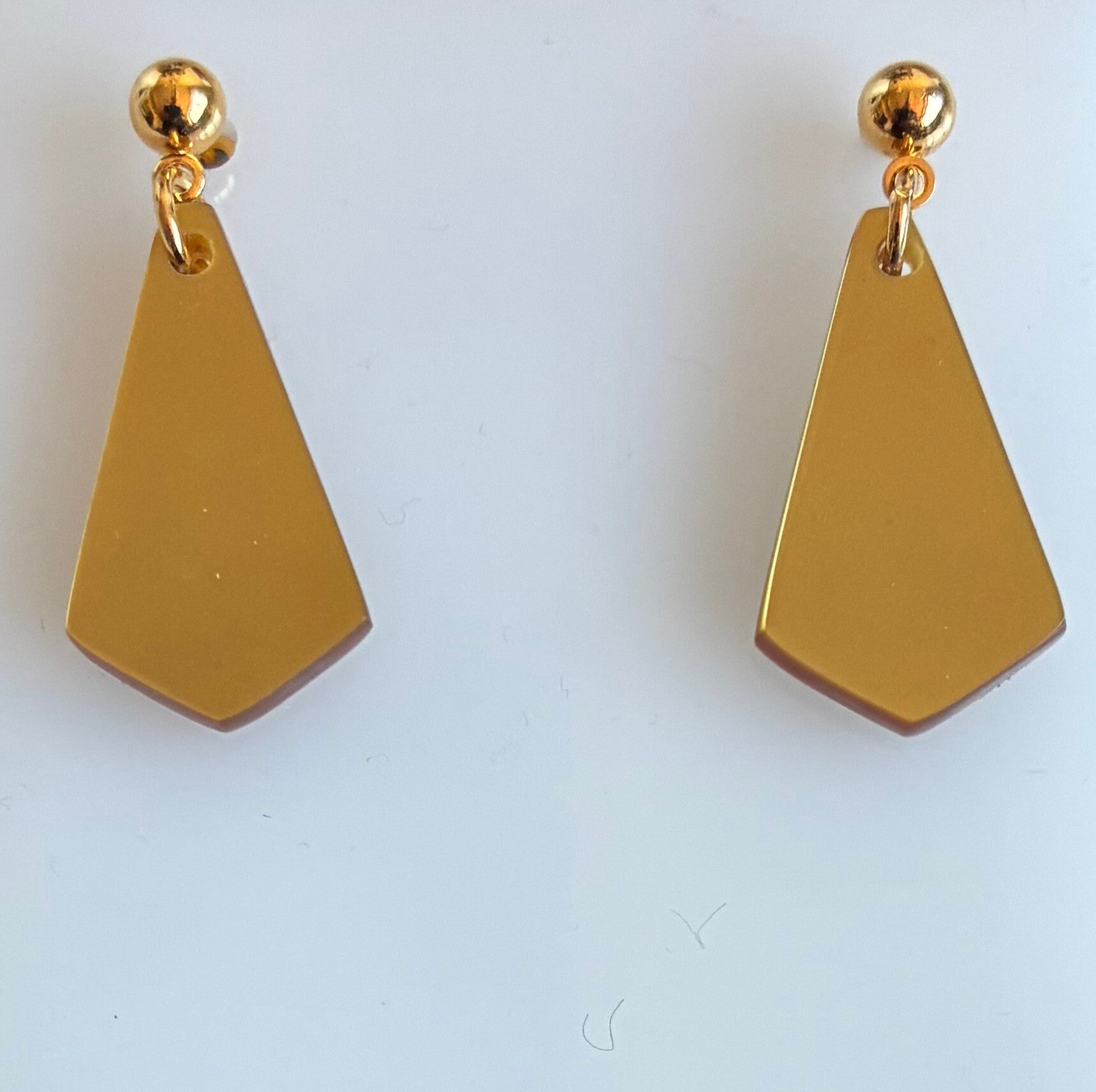 Art Deco style Gold Earrings