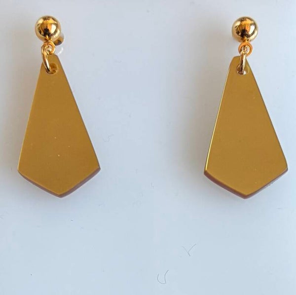 Art Deco style Gold Earrings