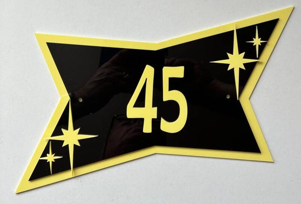 1950’s style Star Door Number