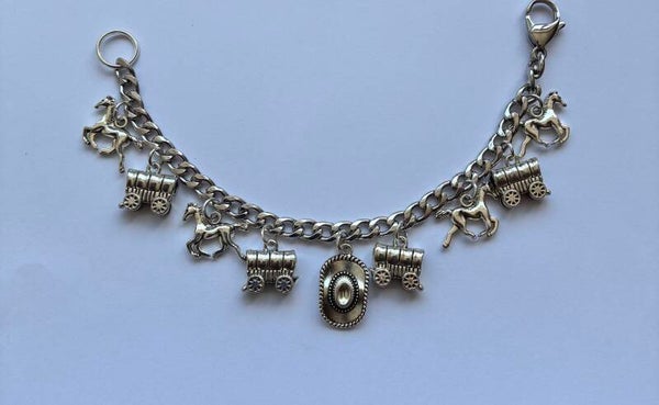 Wagon & Horse Charm Bracelet