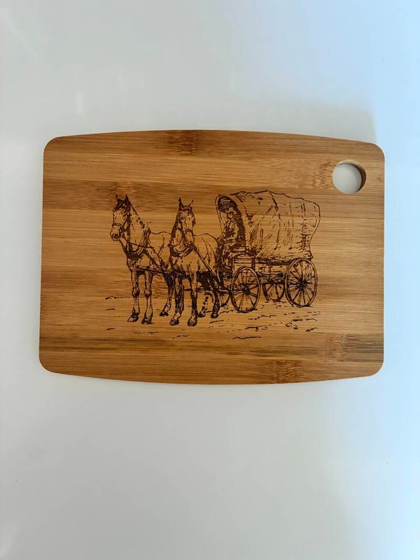 1950’s style Wagon & Horses Caravan size Chopping board.