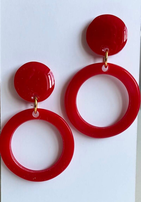 1950’s Marylyn Hoop style earrings matching stud