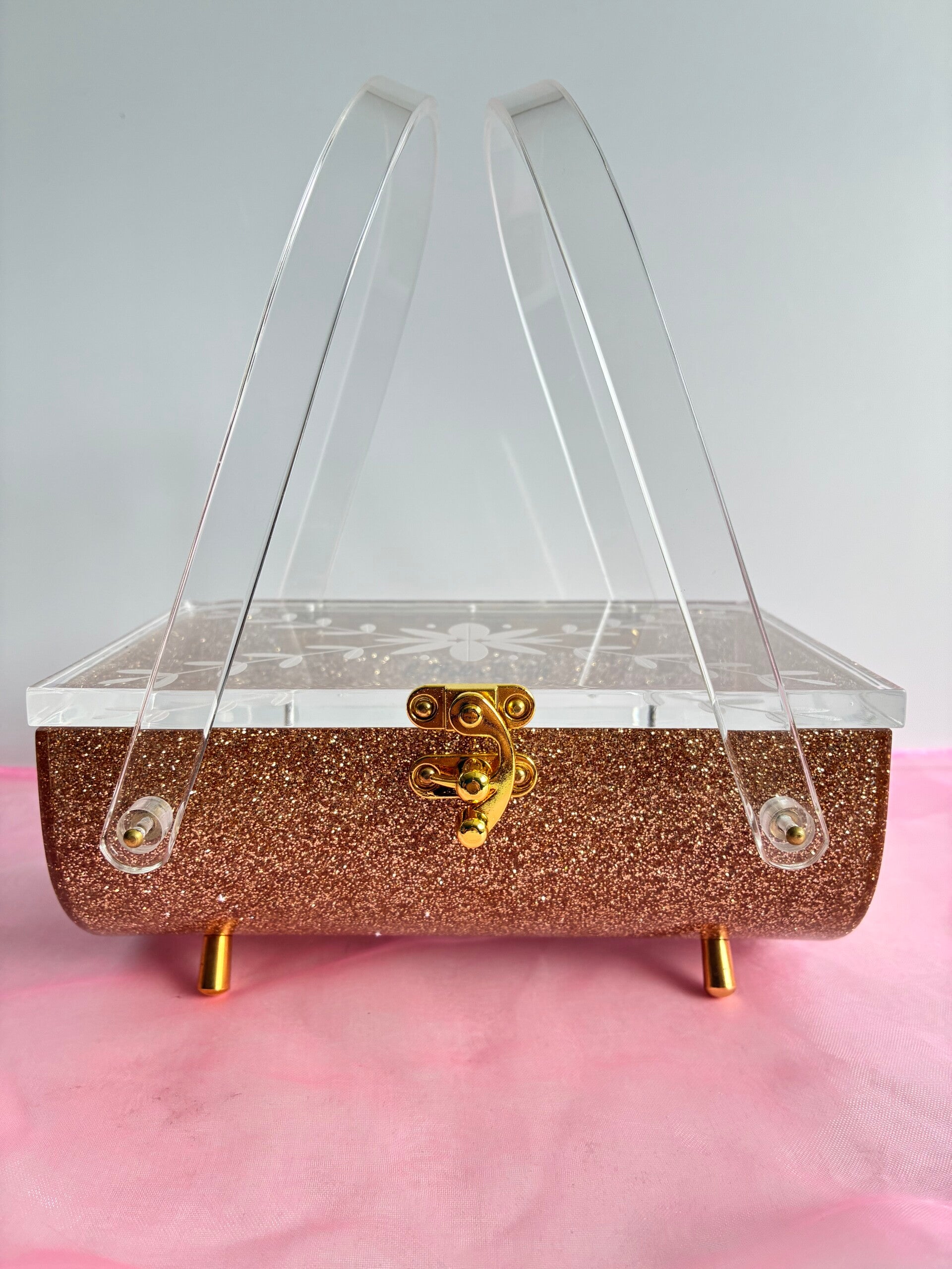 Half Barrel Lucite style Purse/Handbag