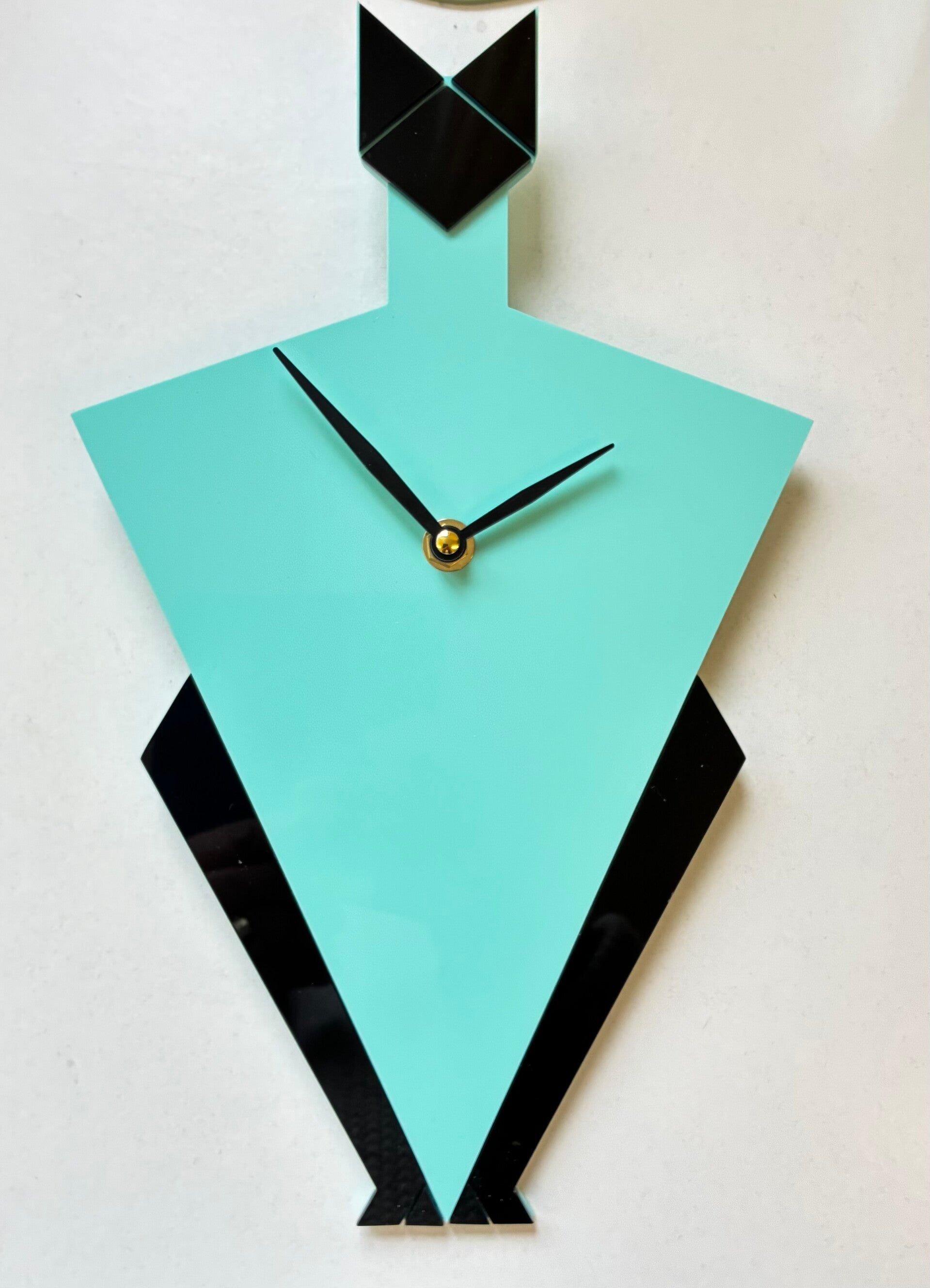 Art deco inspired Cat. Wall Clock
