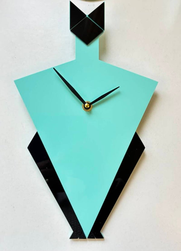 Art deco inspired Cat. Wall Clock