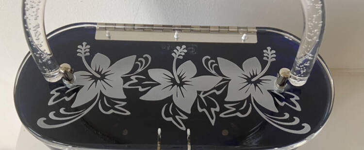 Triple Habiscus Etched