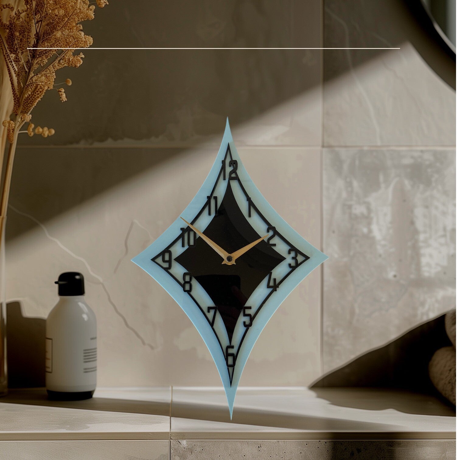 50’s style Diamond clock