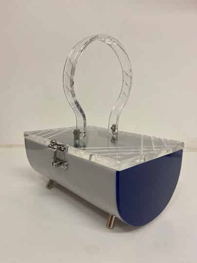 Half Barrel Lucite style Purse