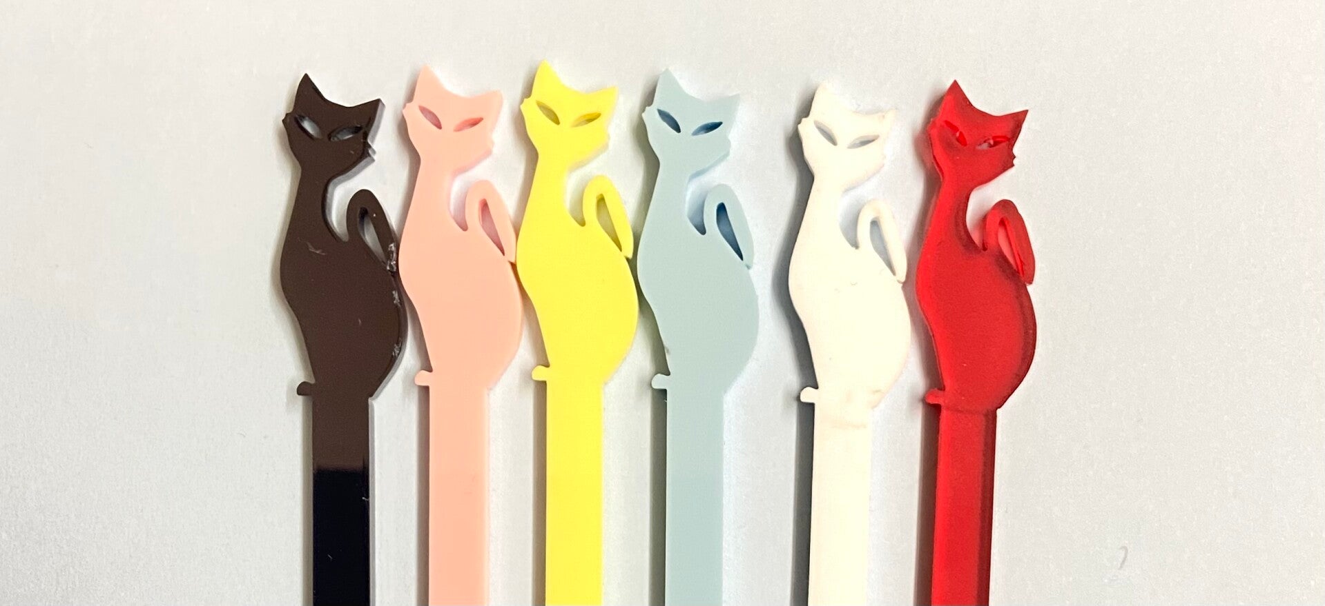 1950’s /retro Siamese Cat Cocktail stirrers.