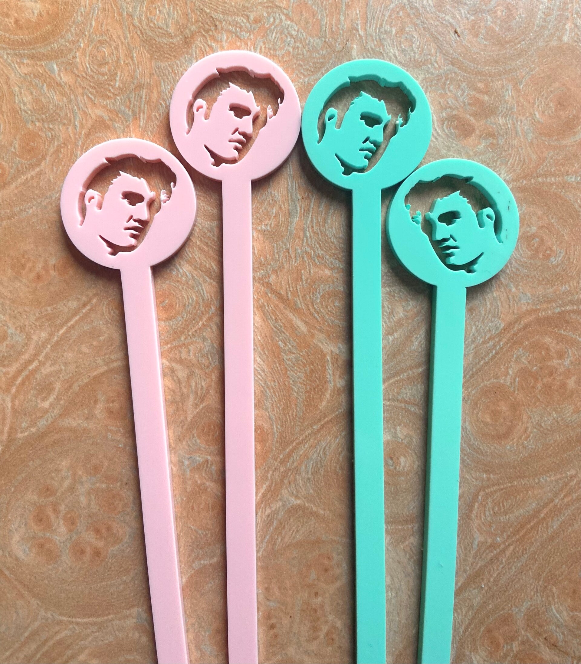 1950’s /retro Elvis Cocktail stirrers.