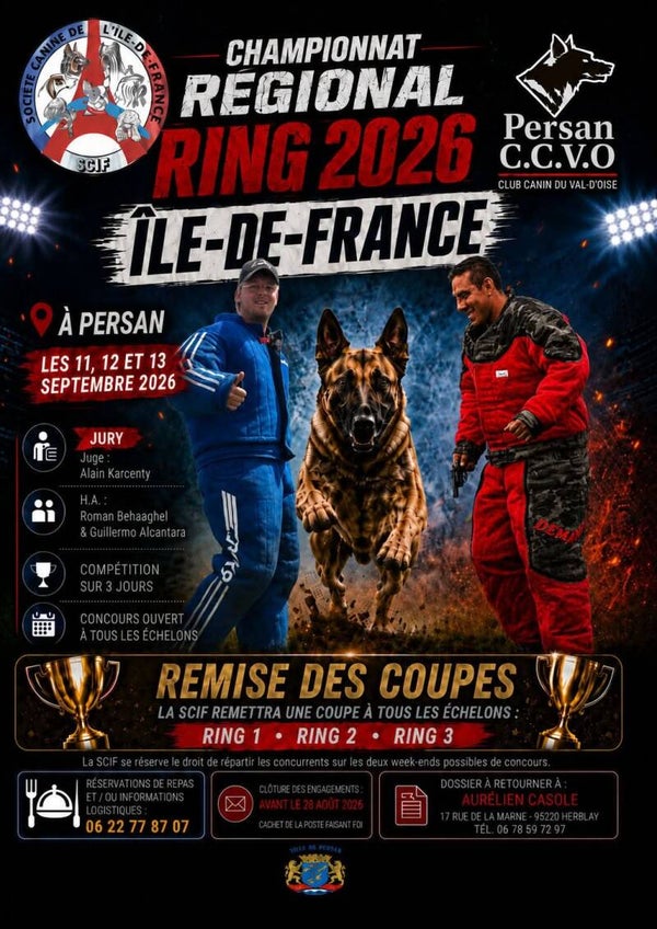 Affiche Ring 2026 Championnat Régional