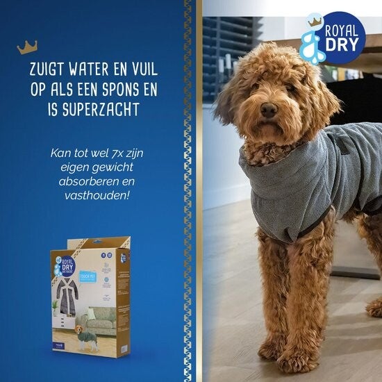 The doodle look - microvezel badjas