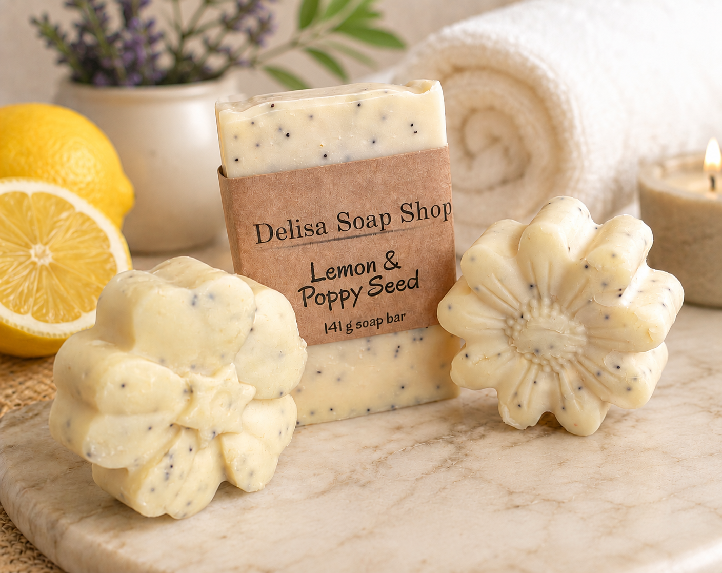 Lemon Poppy Soap Bar