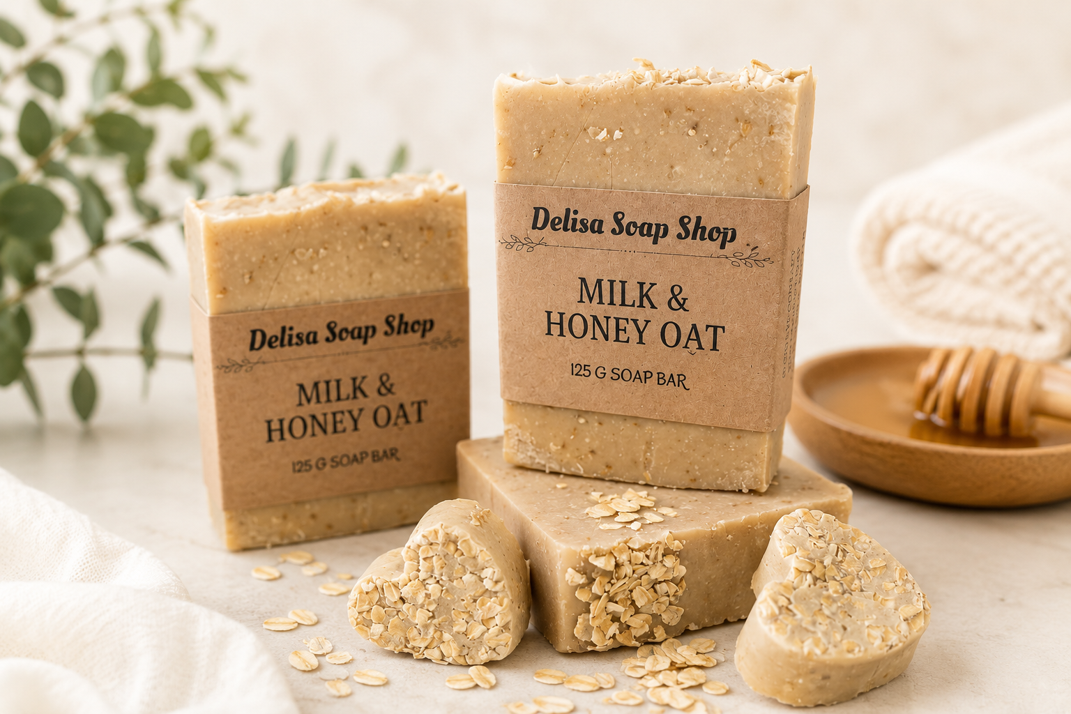 Milk & Honey Oat Soap Bar