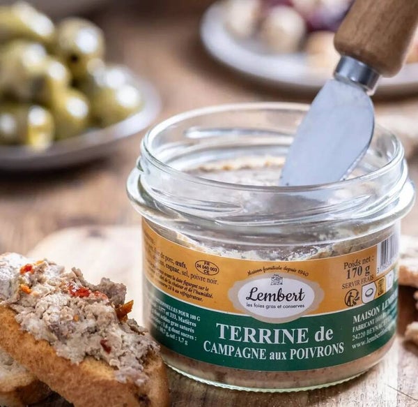 Terrine de campagne aux poivrons et Cognac - 170g