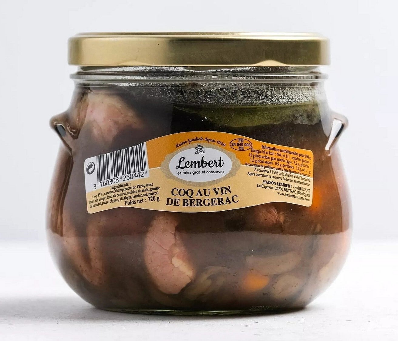 Coq au vin de Bergerac - 720g