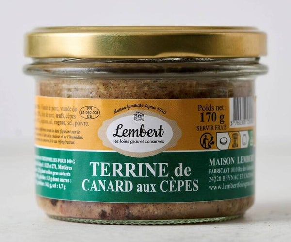 Terrine de Canard aux cèpes et Cognac - 170g
