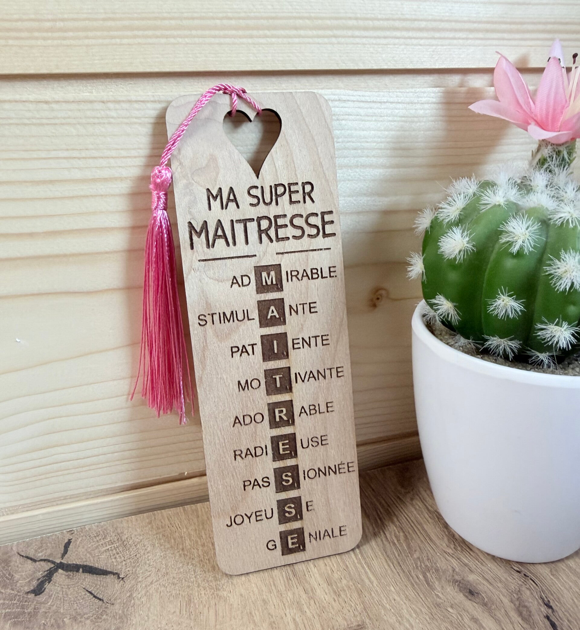 Marque page en bois