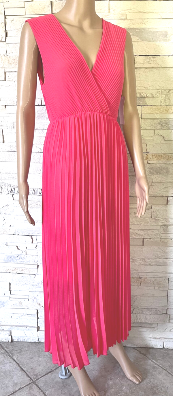 Robe longue plissée