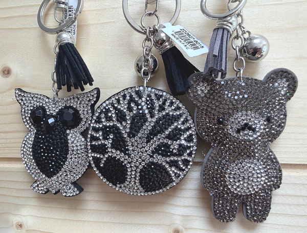 Porte clé fantaisie " ourson gris"