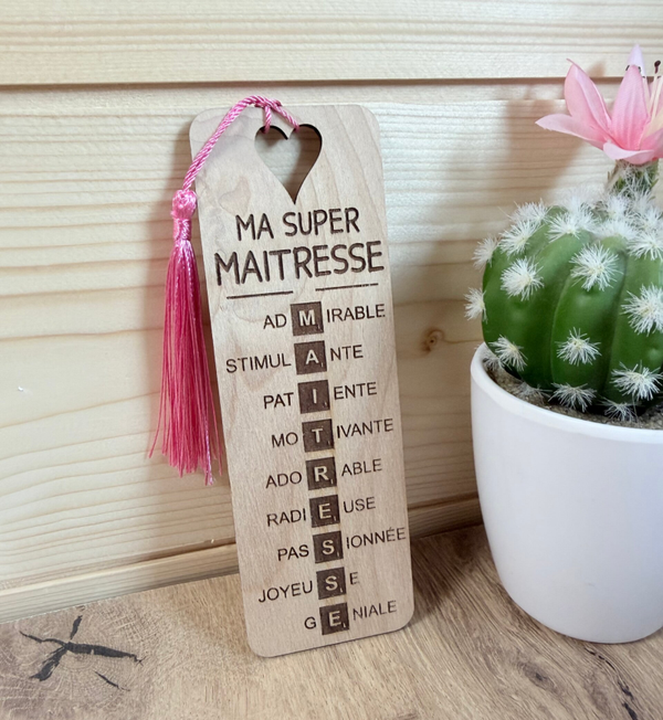Marque page en bois