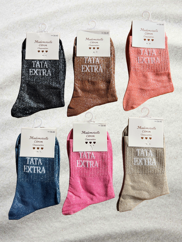 Chaussettes à paillettes "TATA EXTRA"