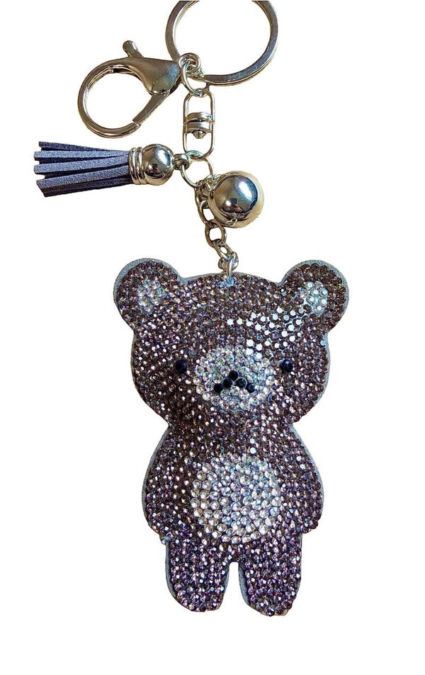 Porte clé fantaisie " ourson gris"