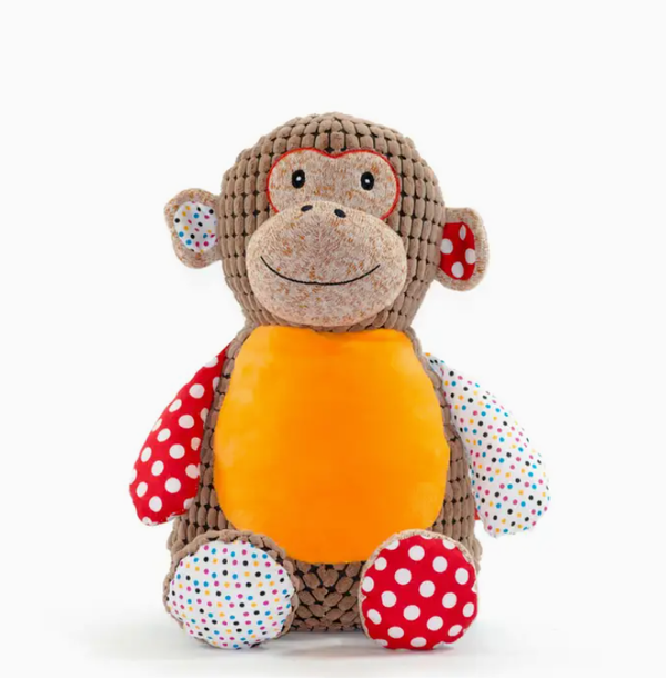 Personalisiertes Geschenk - Kuscheltiere - Sensory Monkey - Brown