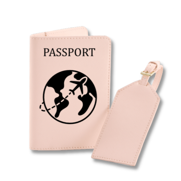 Set Calatorie Personalizat – Monograma globului pământesc și al avionului✈️