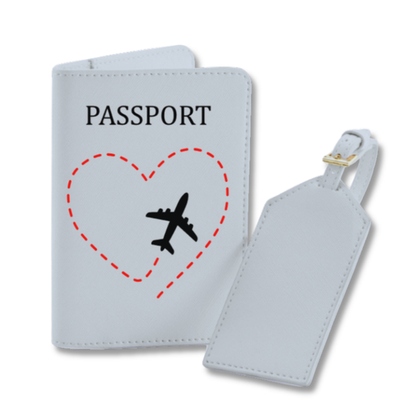 Reisepasshülle + Kofferanhänger 2tlg. 8