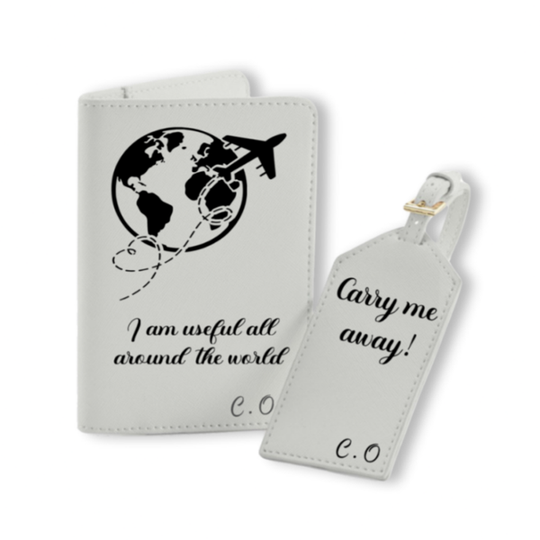 Reisepasshülle + Kofferanhänger 2tlg. 2