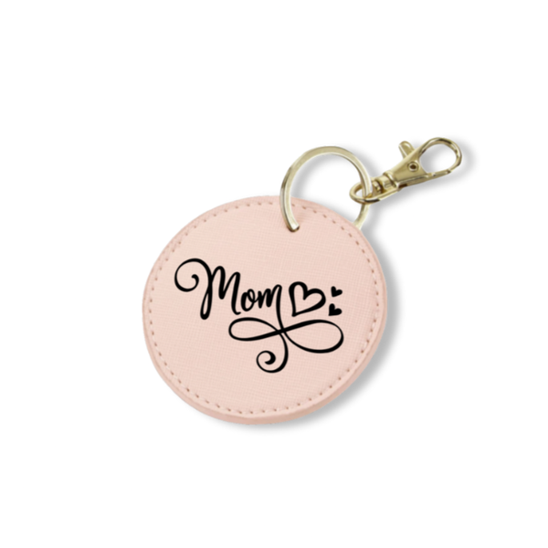 Personalisierter Runder Schlüsselanhänger - Mom ♥