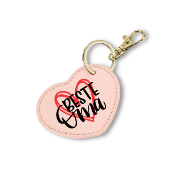 Personalisierter Herz Schlüsselanhänger - Bes1