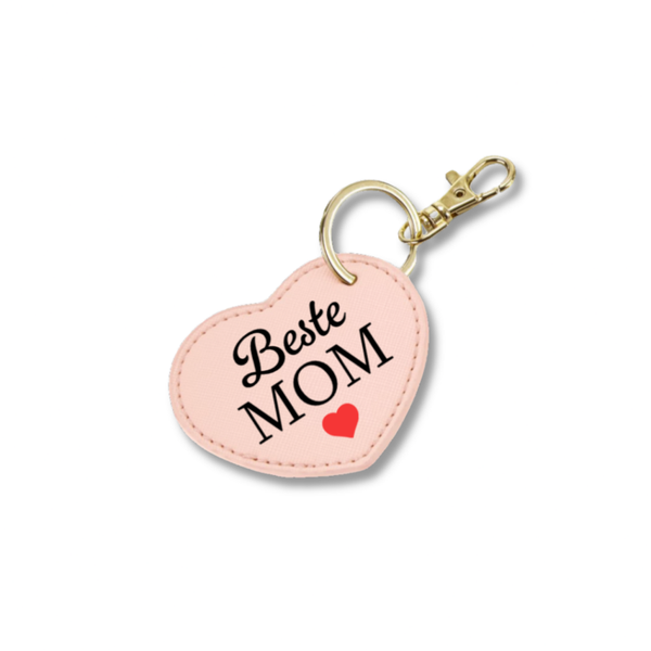 Personalisierter Herz Schlüsselanhänger - Beste MOM