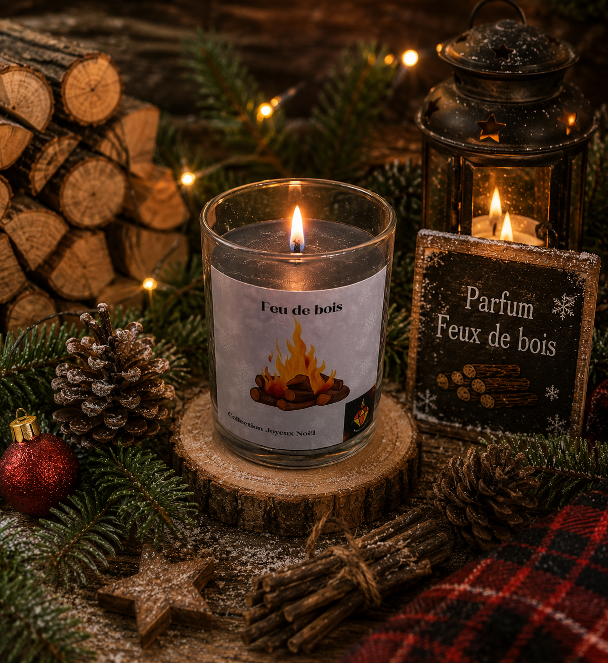 Feux de bois Joyeux Noël