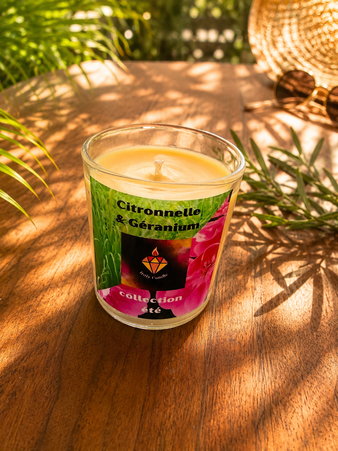 Bougie citronnelle géranium