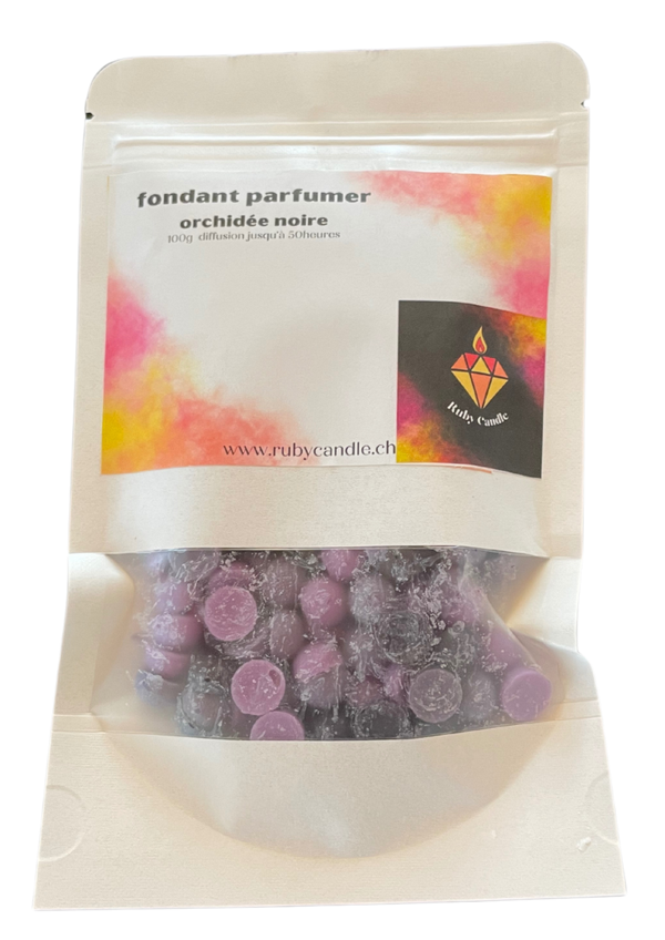 Fondant orchidée noire